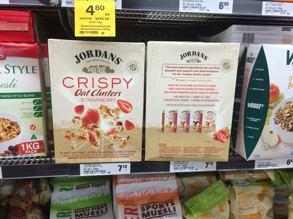 Jordans Crispy Oat Clusters Strawberry 500g Jordans Crispy Oat Clusters Strawberry 500g