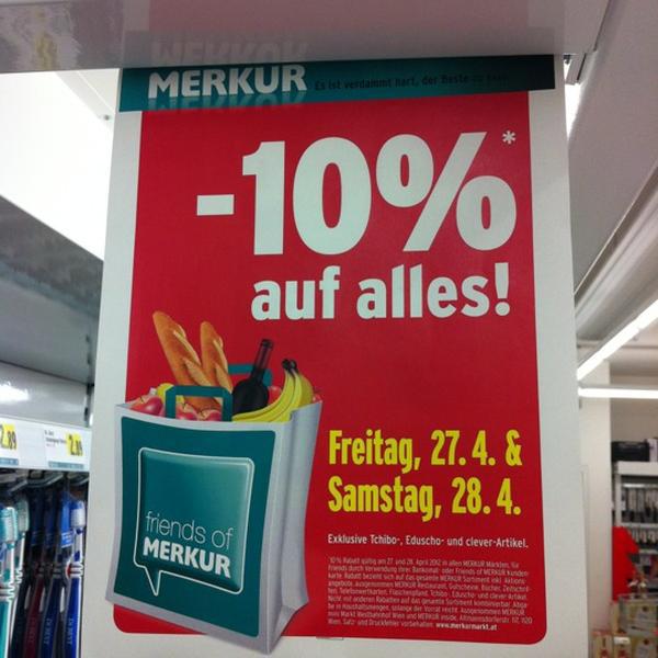 Photo taken at MERKUR by Schnapp.at on 4/28/2012