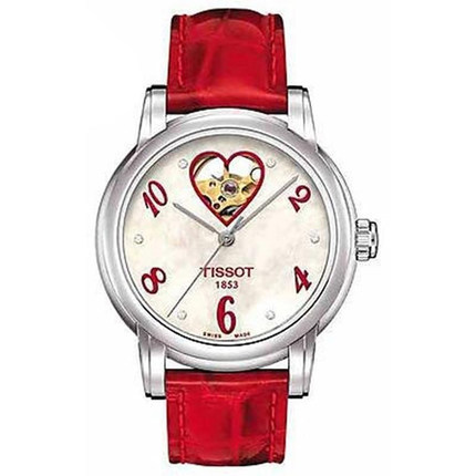 瑞士手表 天梭女表 手表女 机械表 皮带表T050.207.16.116.02