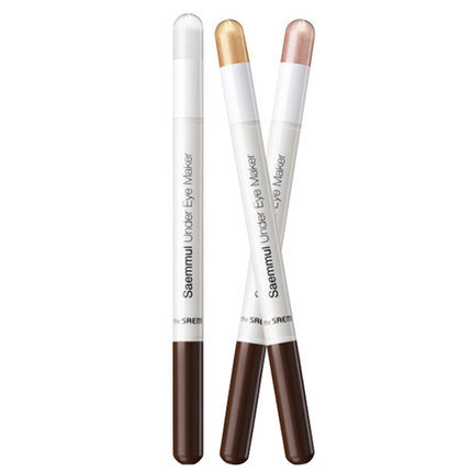 韩国正品the saem得鲜两用双头卧蚕眼影眼线笔防水不晕染眼影棒 韩国正品the saem得鲜两用双头卧蚕眼影眼线笔防水不晕染眼影棒