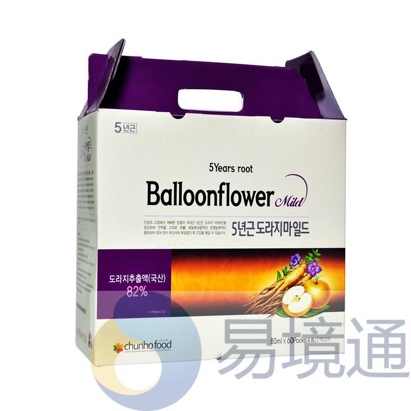 韩国泉湖食品CHUNHOFOOD 桔梗汁温和型80ml*60袋/盒 韩国泉湖食品CHUNHOFOOD 桔梗汁温和型80ml*60袋/盒