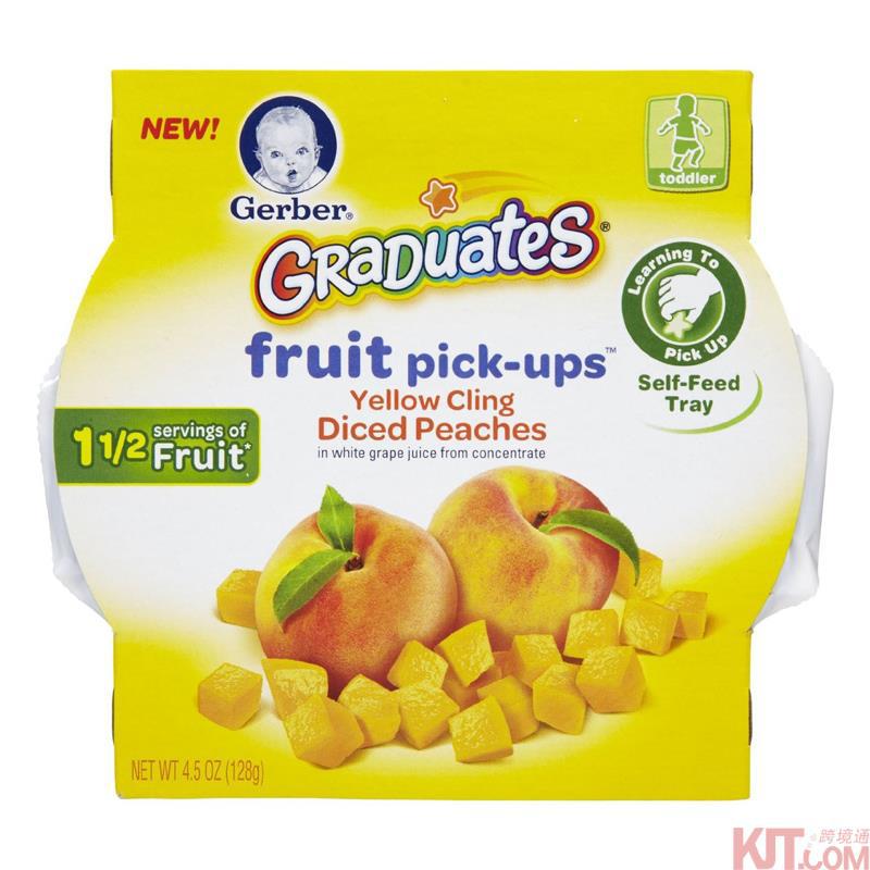 Gerber Graduates嘉宝桃子切块其他水果制品128g