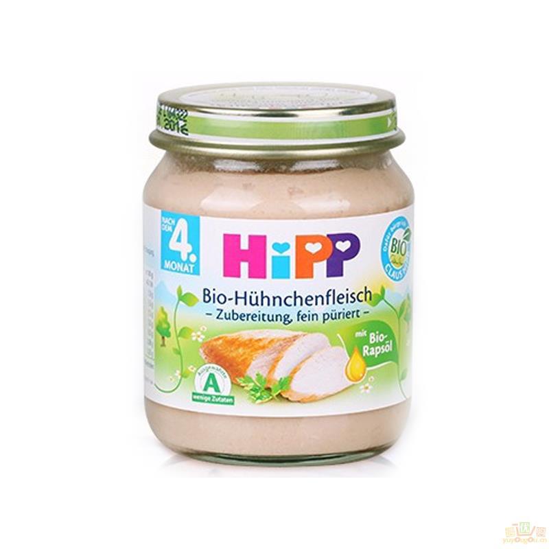 德国进口鸡肉泥-Hipp喜宝 婴儿辅食 进口鸡肉泥 促进大脑发育 4个月125g 德国进口鸡肉泥-Hipp喜宝 婴儿辅食 进口鸡肉泥 促进大脑发育 4个月125g