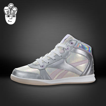 Reebok New Crew 锐步男鞋女鞋 GS 中帮板鞋 时尚炫彩运动休闲鞋