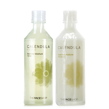 The Face Shop/菲诗小铺金盏花爽肤水+乳液 套装组合锁水保湿包邮 The Face Shop/菲诗小铺金盏花爽肤水+乳液 套装组合锁水保湿包邮