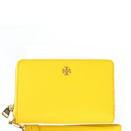 Tory Burch新品十字纹皮拉链手拿包