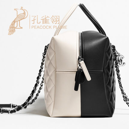 Chanel/香奈儿chanel女包16春款双色拉链手提包A93971Y60485C2677 Chanel/香奈儿chanel女包16春款双色拉链手提包A93971Y60485C2677
