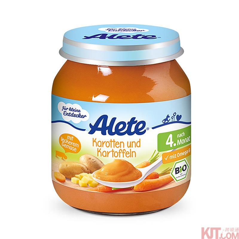 【BABIES Coming】德国Alete爱儿特胡萝卜土豆泥125g 四个月以上 【BABIES Coming】德国Alete爱儿特胡萝卜土豆泥125g 四个月以上
