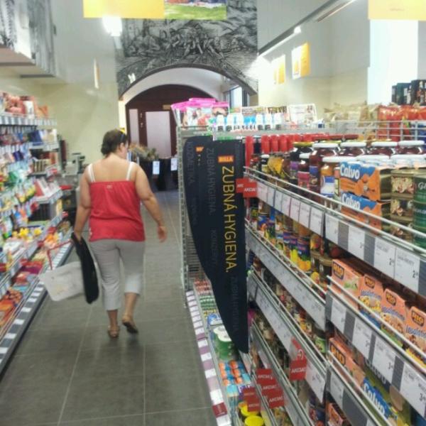 Photo taken at Billa by Michaela B. on 7/6/2012