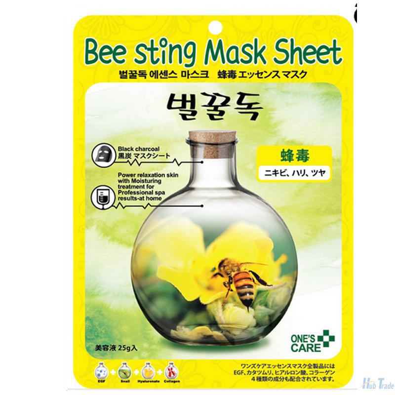 韩国ONES CARE蜂毒 黑炭面膜 单片25g---帮助肌肤舒缓 韩国ONES CARE蜂毒 黑炭面膜 单片25g---帮助肌肤舒缓