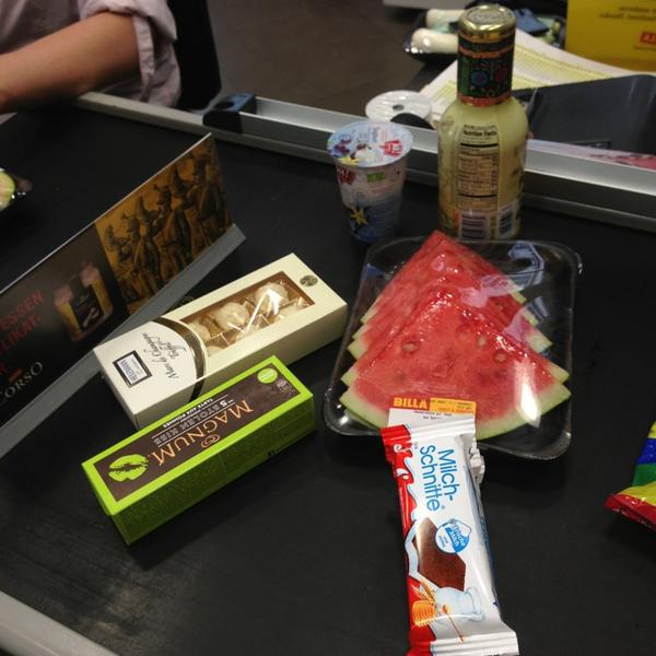 Photo taken at Billa Corso Herrnhuterhaus by Polina on 8/5/2013