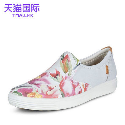 Ecco/爱步【现货】16新款女鞋休闲鞋一脚蹬小白鞋430033海外直邮