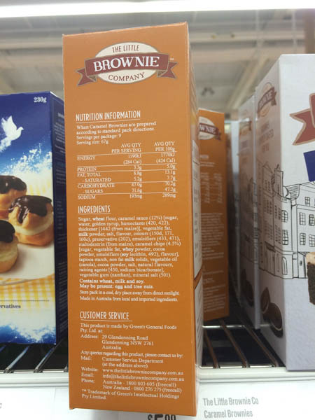 澳大利亚进口奶油蛋糕-brownie布朗尼奶油蛋糕510g