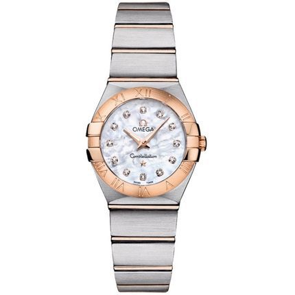 瑞士手表  欧米茄Omega手表女 石英表 钢带 123.20.24.60.55.002