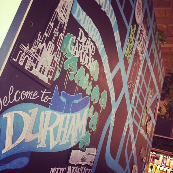 Photo taken at Whole Foods by julian t. on 4/4/2014-北卡罗莱纳 德罕621宽街(西主街道) Photo taken at Whole Foods by julian t. on 4/4/2014