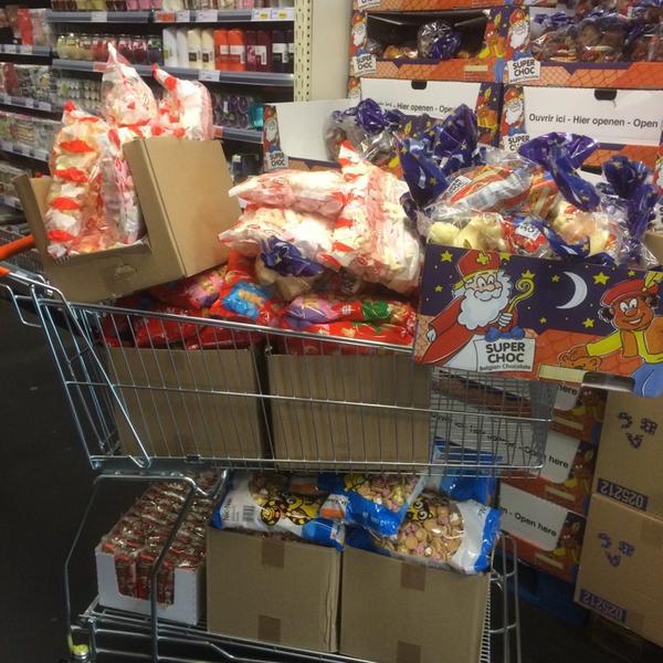 Photo taken at Colruyt by Lisa D. on 11/20/2014