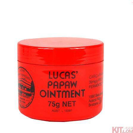 澳大利亚进口木瓜膏-Lucas 番木瓜膏 75g 止痒修护保湿润唇膏 木瓜膏