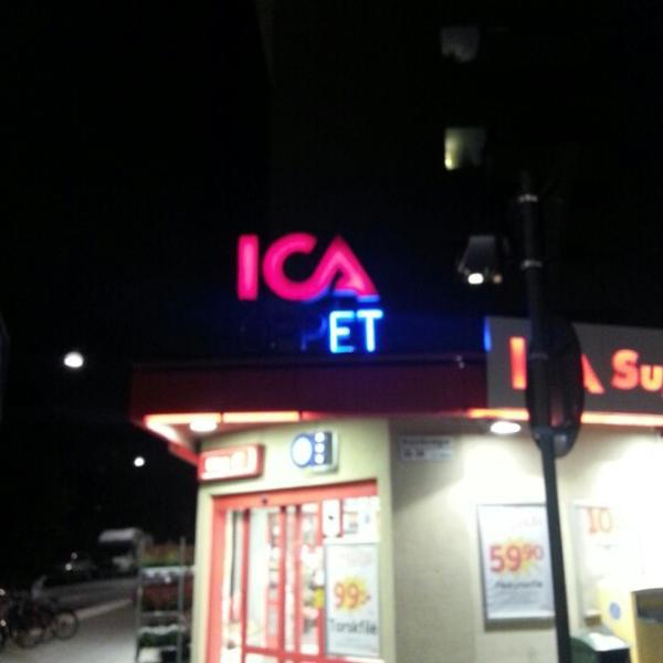 Photo taken at ICA Supermarket Årsta by Henrik S. on 9/24/2012