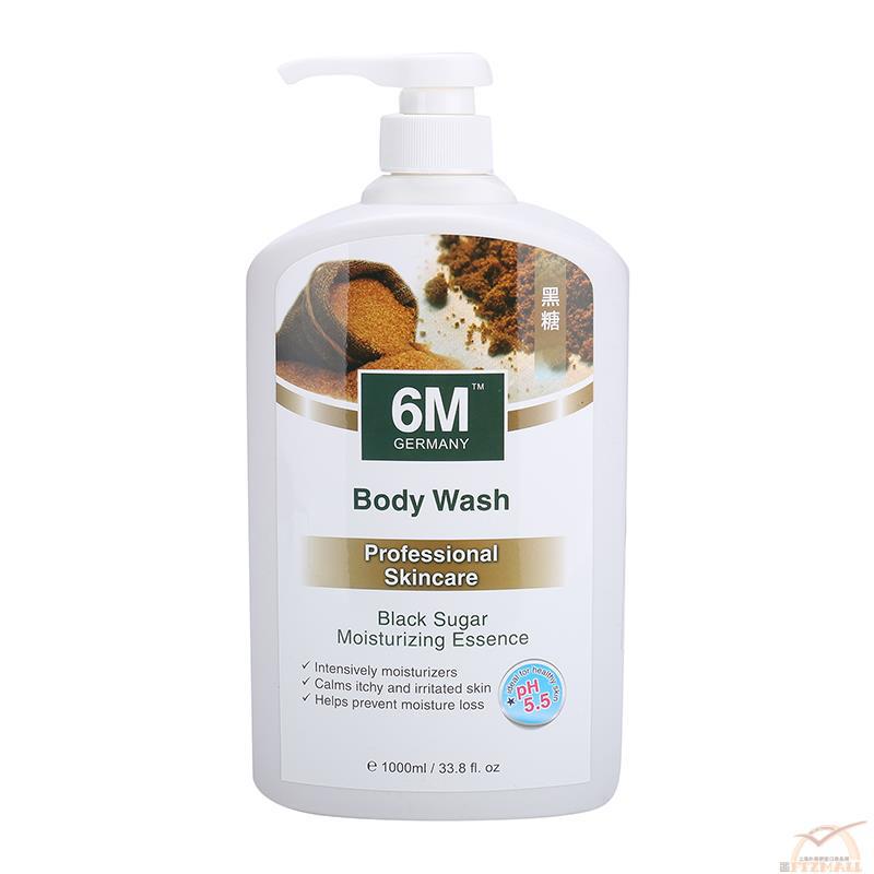 6M Germany 黑糖营养补水沐浴露1000ML