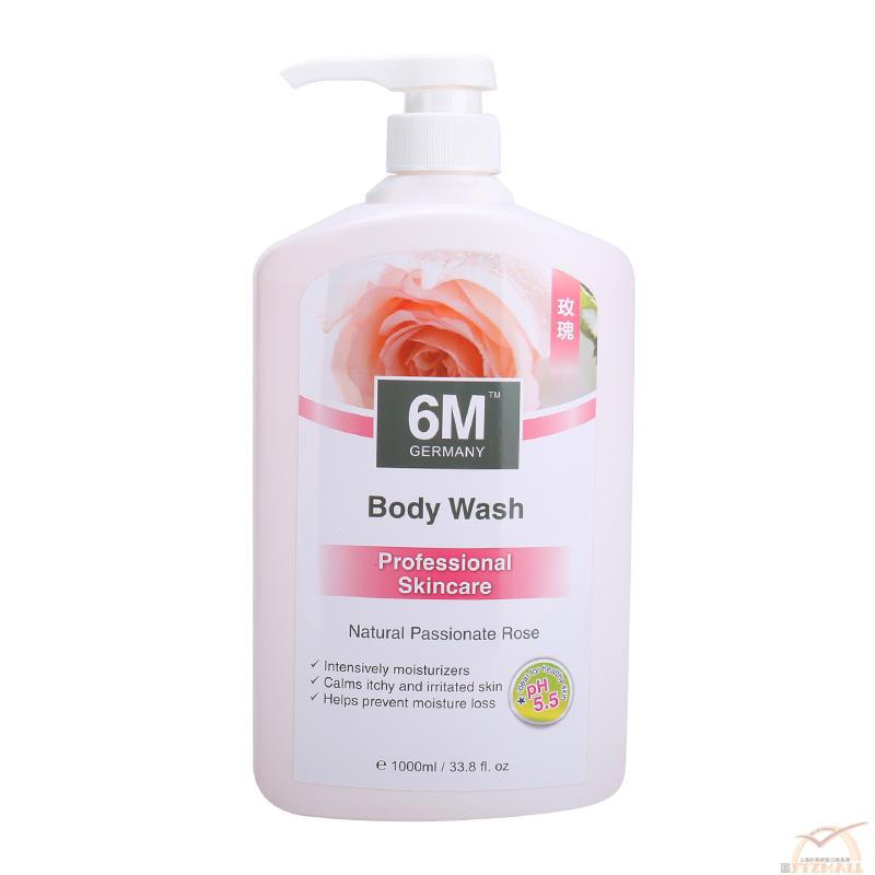 6M Germany 玫瑰花 沐浴露1000ML