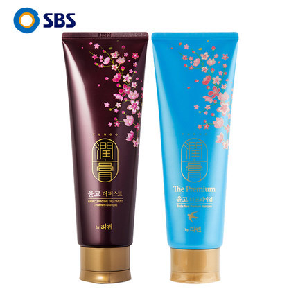 韩国进口ReEn正品LG润膏洗发水YUNGO无硅油男女洗护二合一250g2瓶