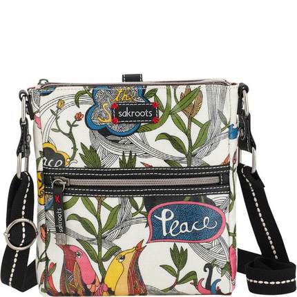 美国直邮 sakroots CT39-277634 女斜挎包休闲包逛街包帆布小号