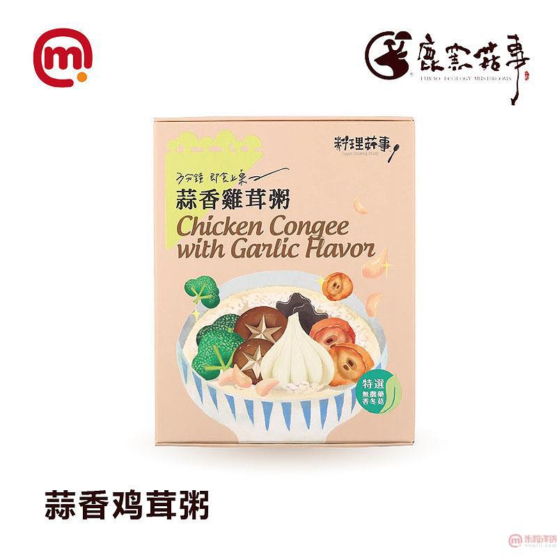 中国台湾进口蒜香鸡茸粥-鹿窑菇事 蒜香鸡茸粥-30g*4入