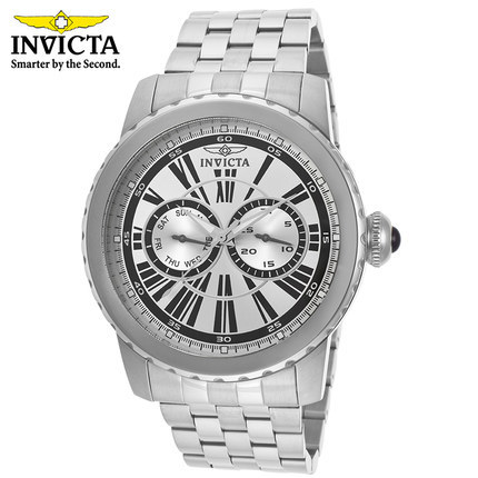 INVICTA 男士石英手表 商务防水蓝宝石大表盘精钢带海外正品14586