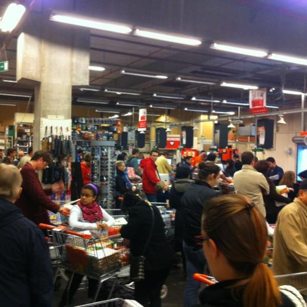 Photo taken at Colruyt by Jeremy C. on 6/9/2012