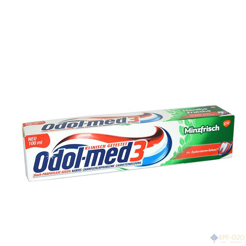 Odol-med3 薄荷清香牙膏 含糖酸保护 100ml Odol-med3 薄荷清香牙膏 含糖酸保护 100ml