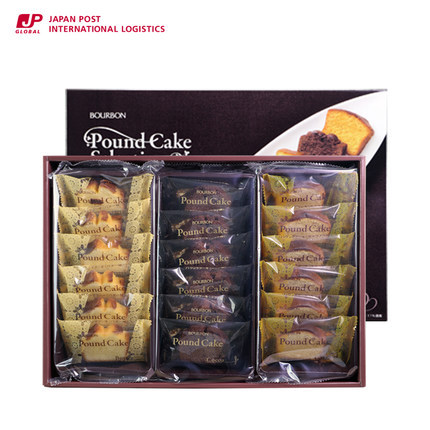 日本进口零食布尔本三种口味混合装香甜松软饼干精品礼盒装18枚入