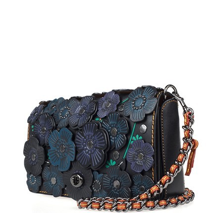 COACH/蔻驰专柜新款纯皮贴花拼接 Dinky小号单肩斜挎女包 38197