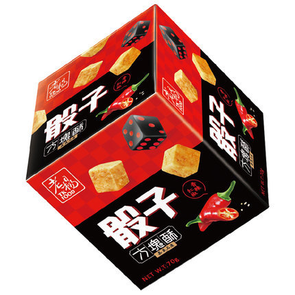 台湾进口零食老杨方块酥骰子香辣红椒7小包怀旧饼干办公室临期