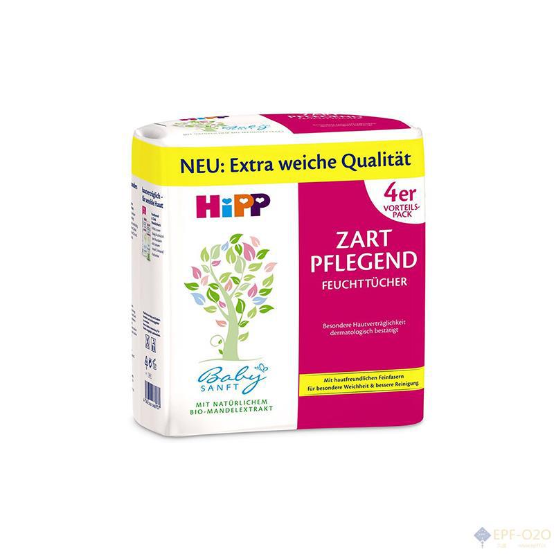 Hipp喜宝 宝宝Ultra Zart超柔湿巾 无香 4包/袋