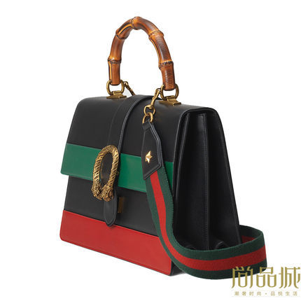正品直邮Gucci古奇2016新款女包拼色真皮手提包421999CWLMT1085