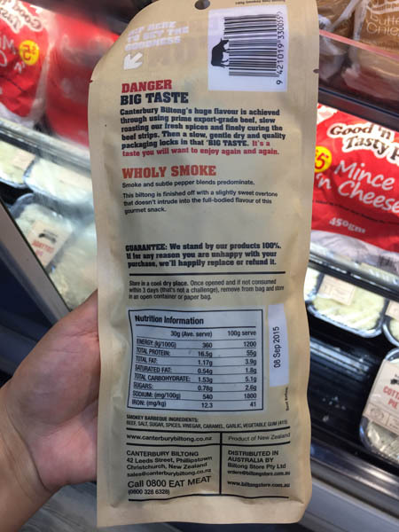 Canterbury Biltong 牛肉干