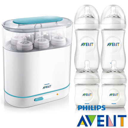 PHILIPS AVENT三合一蒸气消毒锅+2大2小奶瓶超值组 PHILIPS AVENT三合一蒸气消毒锅+2大2小奶瓶超值组