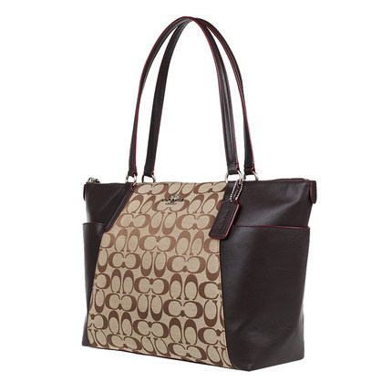 COACH/蔻驰2016新款帆布配皮女士单肩包 37231 COACH/蔻驰2016新款帆布配皮女士单肩包 37231