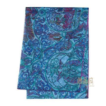 正品直邮 Hermes爱马仕 2016新款围巾女士印花长款丝巾 H402578S 正品直邮 Hermes爱马仕 2016新款围巾女士印花长款丝巾 H402578S