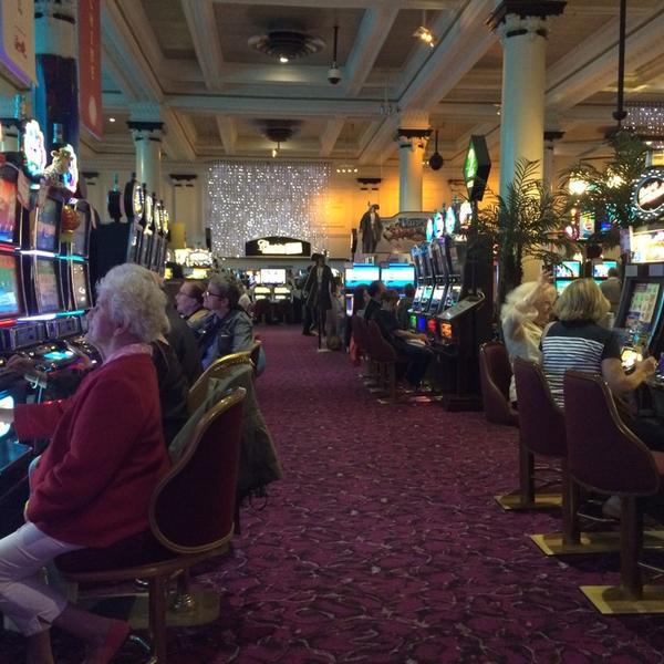 Photo taken at Casino Barrière de Trouville by Derya I. on 7/5/2014-法国下诺曼底滨海特鲁维尔福煦元帅广场 Photo taken at Casino Barrière de Trouville by Derya I. on 7/5/2014