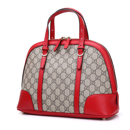 Gucci/古驰/古琦/古奇正品女包女士贝壳包牛皮拉链拼接中号手提包 Gucci/古驰/古琦/古奇正品女包女士贝壳包牛皮拉链拼接中号手提包