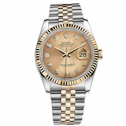 全球联保 劳力士手表 日志型ROLEX男士手表 机械表116233黄石