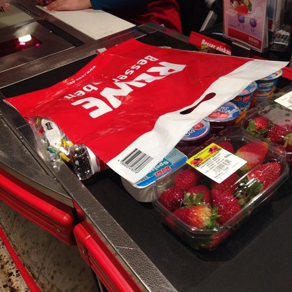 Photo taken at REWE by Sneškaaa . on 3/15/2014