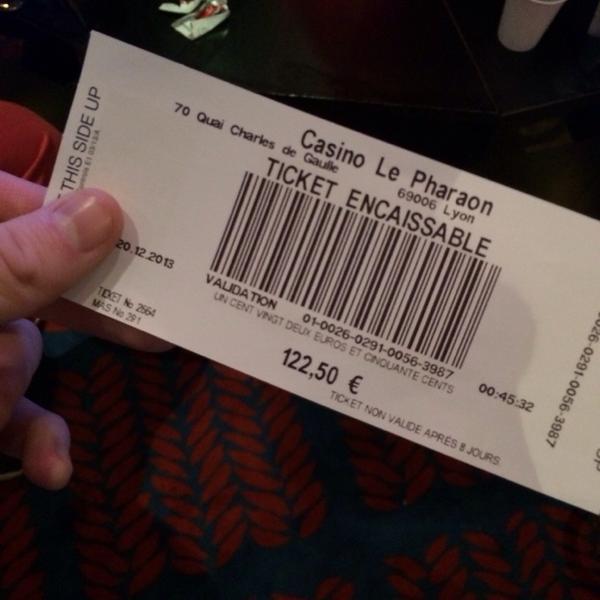 Photo taken at Casino Partouche Le Pharaon by Emilien L. on 12/20/2013-法国罗纳阿尔卑斯里昂戴高乐码头70号 Photo taken at Casino Partouche Le Pharaon by Emilien L. on 12/20/2013