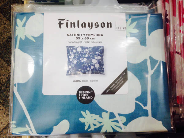 芬兰进口纯棉枕头套-Finlayson蓝白枕头套 纯棉枕头套 芬兰进口纯棉枕头套-Finlayson蓝白枕头套 纯棉枕头套