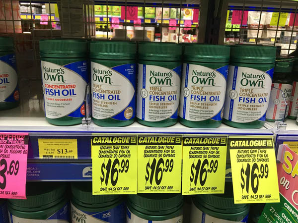 澳大利亚进口浓缩鱼油-Nature's Own高浓缩 三倍浓缩 无腥味深海鱼油90粒