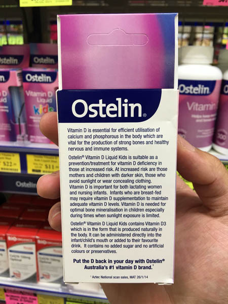 澳大利亚进口维他命D-ostelin维他命D胶囊300粒