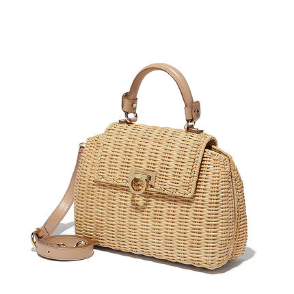 Ferragamo/菲拉格慕ferragamo女包16新款编织斜挎包21D758 599996