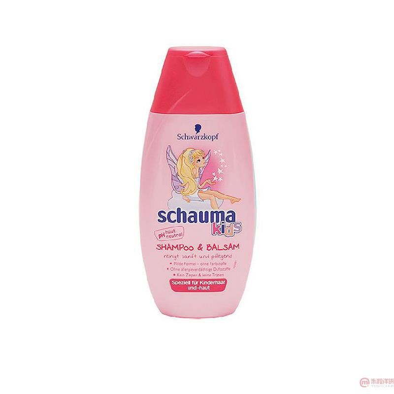 德国进口女宝洗发沐浴露-Schwarzkopf施华蔻 婴幼儿洗发沐浴露2合1 女宝专用