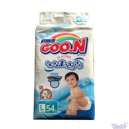 日本进口L号尿不湿-大王GOO.N维E纸尿裤L54 尿不湿